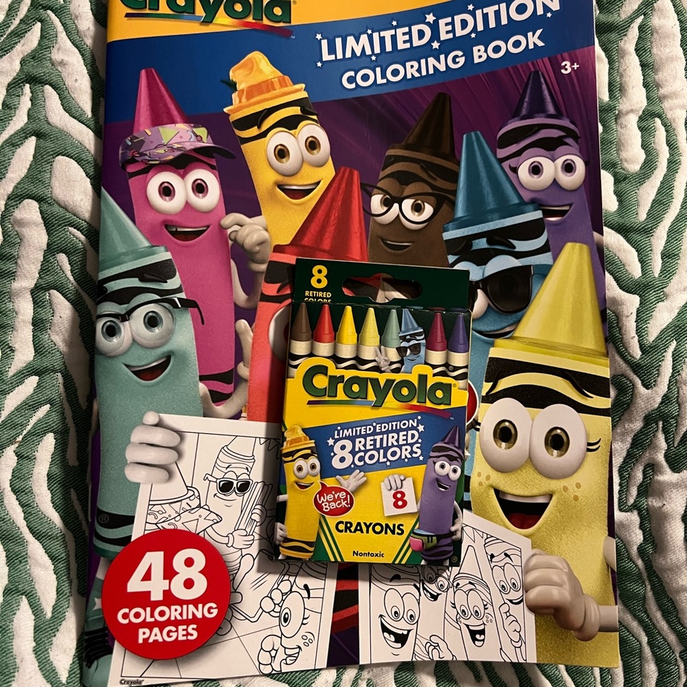 Crayola Limited Edition Coloring Book with 8 Retired Colors